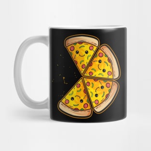 Happy Kawaii Slice I Love Pizza Mug